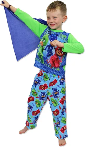 Miniatura 2 de PJ Masks Toddler Boys Long Sleeve Pajamas with Cape