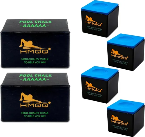 HMQQ Nano Technology Tiza para Taco de Billar – Tiza de Billar Profesional para Torneos, Alto Rendimiento, Baja Desviación, Duradera, Reduce los
