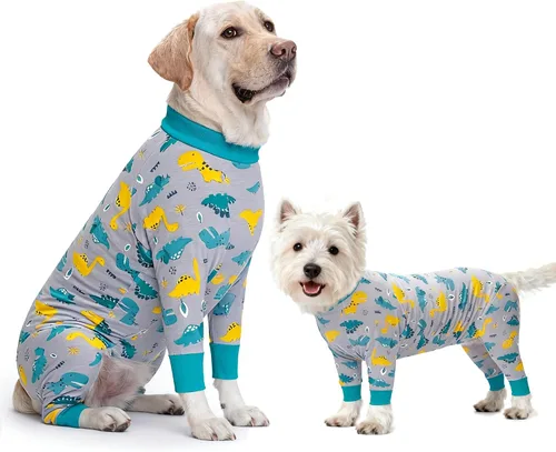 Miniatura 29 de Traje de recuperación para perros después de la cirugía para hembras y machos, camiseta de castración para perros de talla mediana y grande