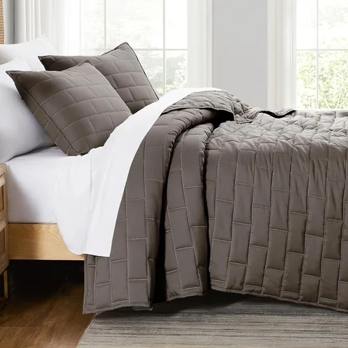 Miniatura 17 de Southshore Fine Living, Inc. Juego de colcha tamaño queen extragrande, colcha suave con dos fundas de almohada a juego