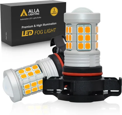 Alla Lighting 12188NA PSY24W focos LED para intermitentes amarillos 12180 12188NAC1 5200S, lámparas de repuesto