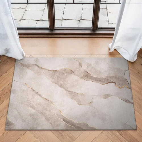 Miniatura 36 de Bloom Rugs Caria Alfombra Lavable Antideslizante de 7 pies - Azul/Carbón Alfombra Tradicional para Entrada, Pasillo, Baño y Cocina - Tamaño Exacto