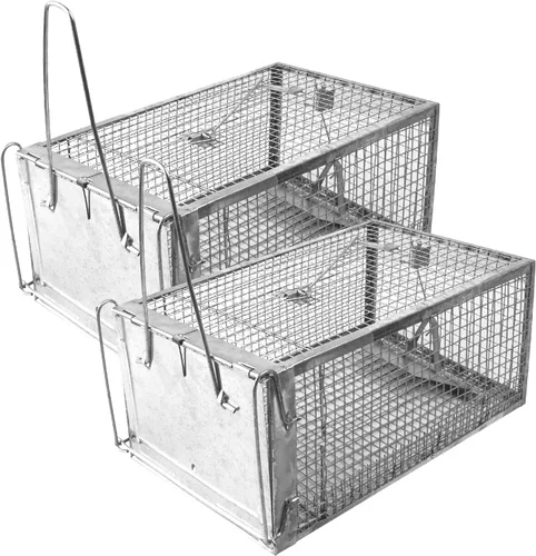 Miniatura 7 de SZHLUX Paquete de 2 trampas para ratas, trampas para ratones para interiores y exteriores, pequeños roedores, ratones, ratones, ratones, hámsters