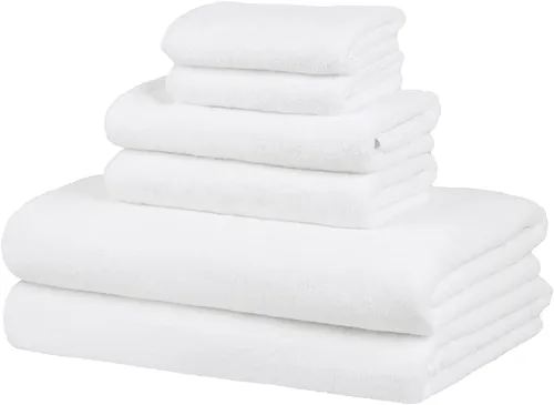 Miniatura 9 de MERRY HOME Paquete de 6 toallas de baño, 27 x 55 pulgadas, juego de toallas de baño de microfibra grandes para adultos, hombres y mujeres, ultra