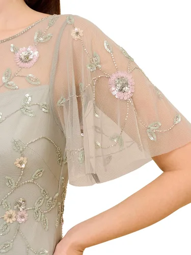 Miniatura 3 de Adrianna Papell Vestido largo con cuentas para mujer