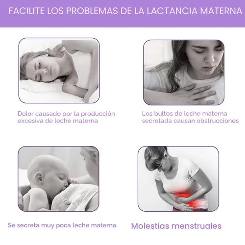 Miniatura 6 de Almohadillas de Terapia Mamaria - Almohadillas de Gel Frías y Calientes para Amamantar y Recuperación Posparto, Alivio del Dolor para Mastitis e