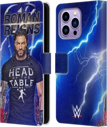 Miniatura 95 de Head Case Designs Officially Licensed WWE Distressed Logo Roman Reigns Leather Wallet Case Compatible with Apple iPhone 11