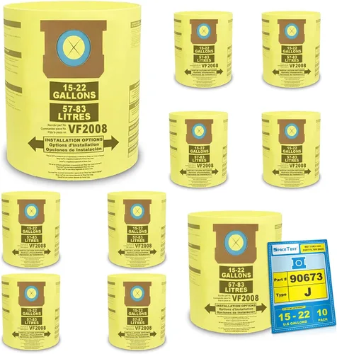 Miniatura 8 de SpaceTent Paquete de 5 bolsas 90673 para aspiradora Shop Vac de 15 a 22 galones para aspiradoras húmedas/secas, parte # 90673 9067300, bolsas