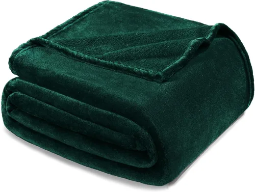Miniatura 52 de Exclusivo Mezcla Manta de vellón para sofá, cama, súper suave y cálida, para uso en todas las estaciones, acogedora, afelpada, ligera, azul hielo
