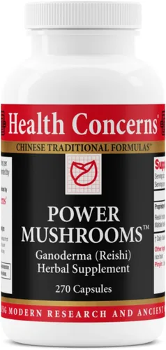 Health Concerns Power Mushrooms – Apoyo inmunológico y energía – Reishi, Tremella, Maitake, extracto de hongo Poria – Suplemento herbario para la