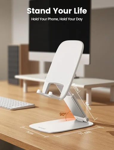 Miniatura 5 de Lamicall Soporte ultrafino para teléfono celular, regalos para el día del padre, hombres, papá, esposo de hija, hijo, esposa, soporte blanco