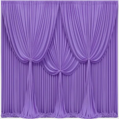 Miniatura 66 de Cortinas de fondo azul bebé de 8 x 10 pies para bodas, cortinas de fondo de poliéster sin arrugas, para baby shower, fiestas de cumpleaños