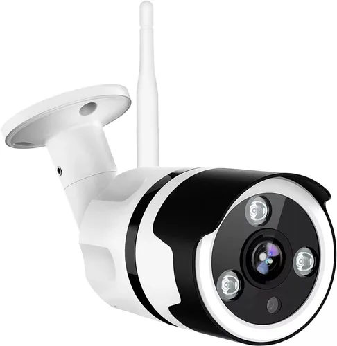 Cámara de seguridad inalámbrica HD 1080P de 180 grados, ojo de pez, cámara IP inteligente WiFi CCTV cámara de seguridad con visión nocturna IR,