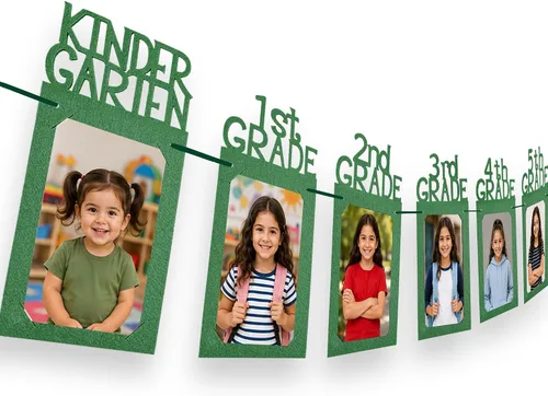 KatchOn, Cartel de fotos de graduación K-12 de 4 x 6 pulgadas, grande, 10 pies, pancarta de imagen de graduación, decoraciones de graduación verdes
