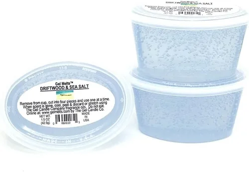 Miniatura 7 de Peel, MELT and Enjoy - Paquete de 3 unidades de cera en gel aromática para calentadores y quemadores Driftwood and SEA Salt Aroma Gel Melts
