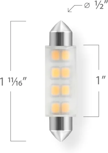 Miniatura 2 de EmeryAllen Festoon, 1.0 W (equivalente a 5 W) Bombilla LED regulable 12 V - 100 lúmenes 2700 K 1 unidad