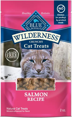 Miniatura 6 de Blue Buffalo Wilderness Golosinas crujientes para gatos con alto contenido de proteínas, hechas con ingredientes naturales, trucha sabrosa, bolsa