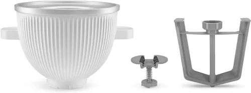 Miniatura 5 de Accesorio para máquina de helados KitchenAid para batidora de pie, 2 cuartos de galón, KSMICM, color blanco
