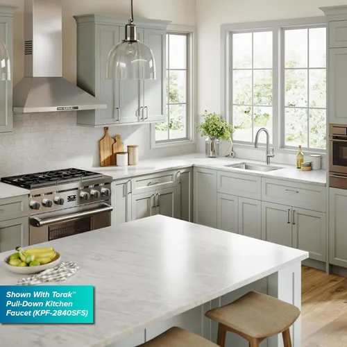 Miniatura 13 de Kraus Standart PRO - Fregadero de cocina empotrado con tazón individual de acero inoxidable, calibre 16, de 26 pulgadas, KHU100-26