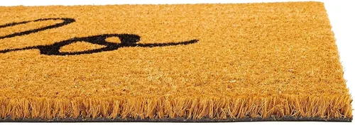 Miniatura 5 de Juvale Hello - Felpudo de coco para entrada al aire libre, 17 x 30 pulgadas, rectangular, de pelo bajo, respaldo de PVC, tapete de bienvenida
