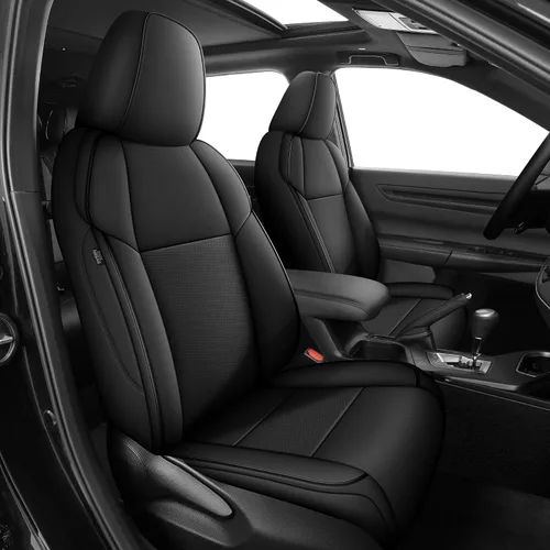 Miniatura 9 de AOMSAZTO Funda de asiento de coche para Mazda 3 2019 2020 2021 2022 2023 2024 2025 2026 – Juego completo de fundas de asiento de piel sintética