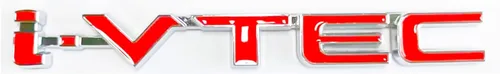 Miniatura 7 de Letras en relieve 3D i-VTEC Emblema de metal con respaldo adhesivo de repuesto para emblema trasero decoración automotriz (negro)