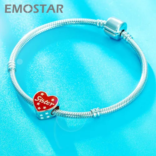 Miniatura 3 de EMOSTAR Dijes temáticos para el día de la madre, plata de ley, madre, padre, hija, hijo, nana, esposa, marido, madrina, corona de mamá, cuentas
