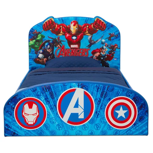 Miniatura 5 de Delta Children Cama individual tapizada Marvel Avengers, Azul