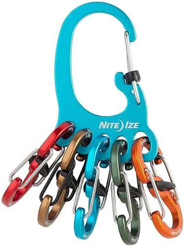 Miniatura 22 de Nite Ize Bigfoot Locker KeyRack - Soporte de acero inoxidable para coche, casa y otras llaves - Mosquetón con S-Biners - Capacidad para 15 llaves a