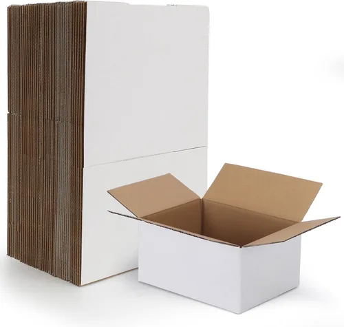 Miniatura 15 de HORLIMER Paquete de 40 cajas de envío de 5 x 5 x 5, caja de cartón corrugado blanco para correo, embalaje, pequeñas empresas