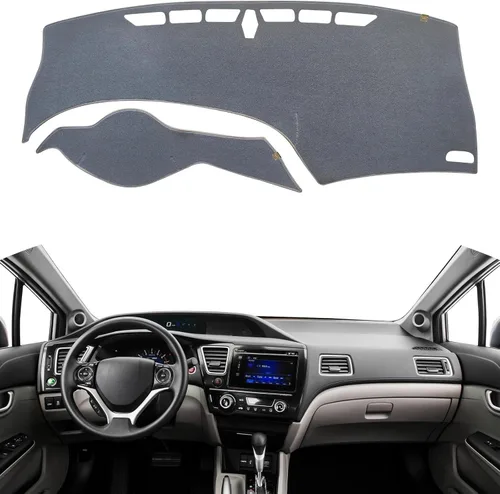 Miniatura 22 de TUCAREST Funda para salpicadero Compatible con Ch-Evy Silverado 1500/2500 HD/3500 HD 2019-2023, GM-C Sierra/HD 2500/ HD 3500 2019-2023, alfombrilla