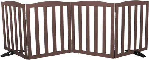 Miniatura 28 de Puerta para Perros Independiente para Interiores, Puerta para Perros Plegable, Puertas para Mascotas para Entradas, Escaleras o Pasillos, Puerta