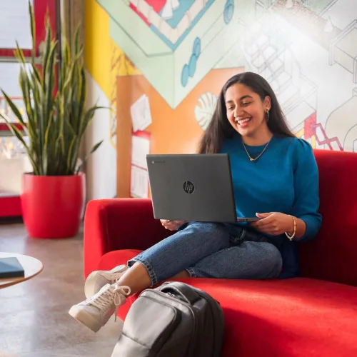 Miniatura 6 de HP Chromebook 14 HD Flagship Laptop para estudiantes, procesador Intel Pentium Quad-Core N4120, 4 GB de RAM, 64 GB eMMC, Wi-Fi 5, cámara web