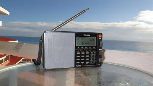 Miniatura 2 de Tecsun PL880 radio portátil digital, receptor de doble conversión con sintetizado por PLL, frecuencia AM/FM, de onda corta y onda larga