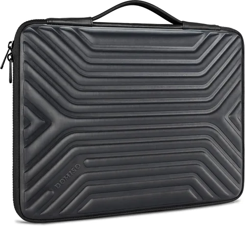 Miniatura 7 de DOMISO Funda para laptop de 14 pulgadas resistente a golpes e impermeable con asa, ligera, suave, EVA, estuche para tablet para laptops de Azul