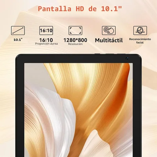 Miniatura 5 de URAO Tableta, tableta Android de 10.1 pulgadas con procesador Octa-core 30GB RAM 128GB ROM HD IPS pantalla táctil 8H batería, Wi-Fi 6, BT 5.4