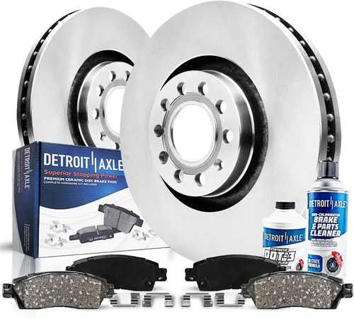 Miniatura 30 de Detroit Axle - Kit de frenos delanteros para Honda Civic 1999-2005 EL 2010-14 Insight Rotores de freno de disco Pastillas de freno de cerámica 1999