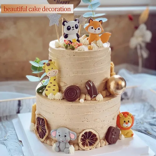 Miniatura 3 de Moldes de fondant de animales, moldes de chocolate de conejo de león, moldes de silicona de dinosaurio de jirafa, elefante, dinosaurio, moldes