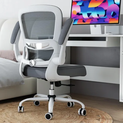 Miniatura 11 de Silla de oficina – Silla de escritorio ergonómica con soporte lumbar ajustable, silla de computadora de malla, silla ejecutiva para oficina en casa