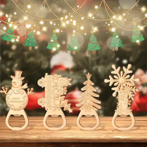 Miniatura 5 de 24 abrebotellas con temática navideña, recuerdos de fiesta y regalos para bodas, despedidas de soltera o baby showers, decoraciones ideales