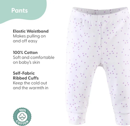 Miniatura 2 de The Peanutshell 5 Pack Baby Girl Pants Set - 100% Cotton Toddler Pants for Girls, 0-24 Months for Toddlers & Babies - Pastel