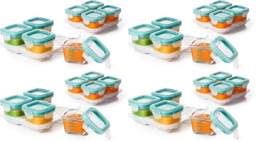 Miniatura 6 de OXO Tot Juego de bloques de cristal para bebés de 8