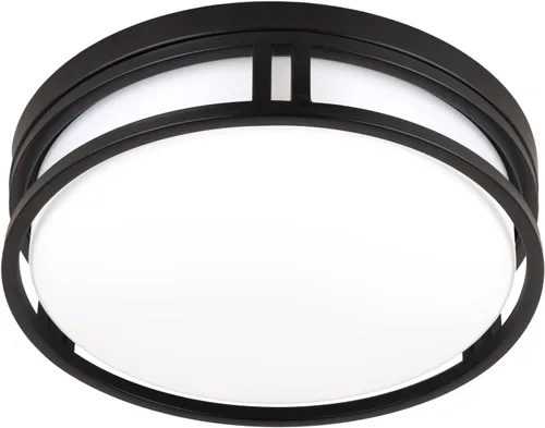 Miniatura 7 de Lámpara de techo LED de 12.5 pulgadas, 26 W, súper brillante, 1700 lúmenes, 3 colores, 3000 K/4000 K/5000K, lámpara de techo regulable para Negro Oro