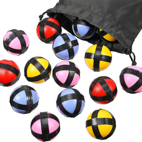 Miniatura 6 de Skylety 20 bolas adhesivas para tablero de dardos de tela, gancho y bucle de dardos, bolas deportivas seguras, accesorios para fiestas en interiores