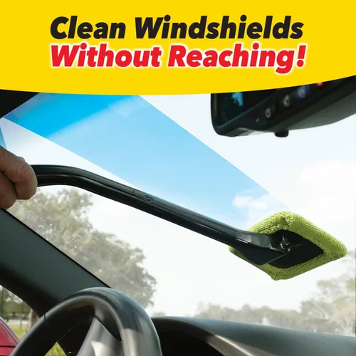 Miniatura 2 de Windshield Wizard Herramienta de limpieza, AS-SEEN-ON-TV, limpia parabrisas sin alcanzar, dispositivo de limpieza de ventanas de microfibra con capó
