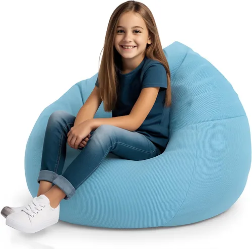 Miniatura 12 de Stuffed Animal Bean Bag Storage Chair Cover (No Filler) Soft Washable Stuffable Removable Premium Organizing Plush Toys Comfortable Organizer Keep