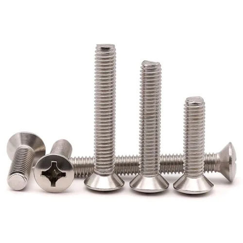 Miniatura 7 de Tornillos de máquina Phillips de cabeza ovalada de 1/4-20 x 1 (30 unidades), acero inoxidable 304 18-8, tornillos de cabeza avellanada elevados