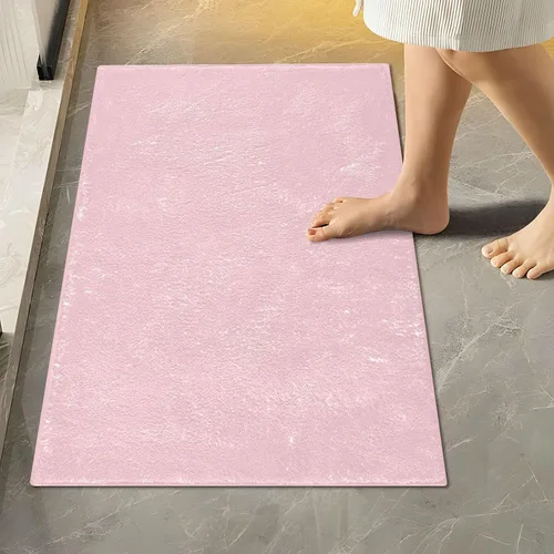 Miniatura 85 de Alfombra de baño amarilla, suave, absorbente, lavable a máquina, juego de alfombras de baño antideslizantes para puerta de baño, dormitorio