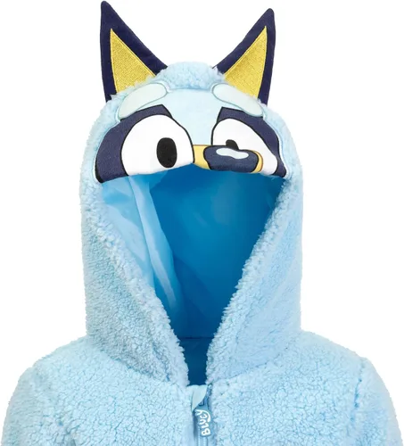 Miniatura 6 de Bluey Bingo Cozy Sherpa - Sudadera con capucha para cosplay con cremallera para niños pequeños