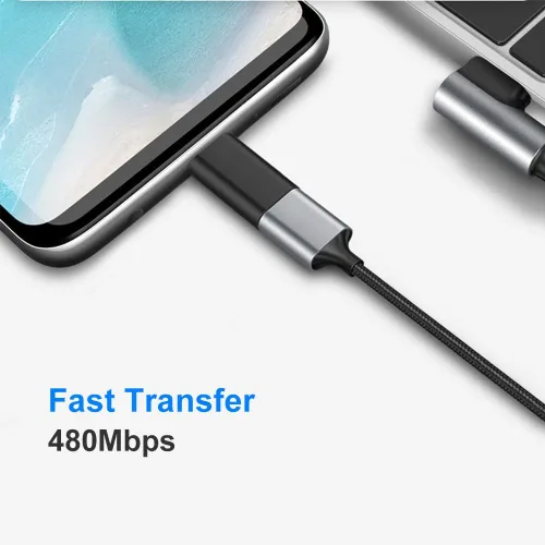 Miniatura 5 de Adaptador USB C a Micro USB, USB tipo C hembra a micro USB macho compatible con Samsung Galaxy S7/S6/S5/S4/S3, Note 5/4/3, teléfonos Android